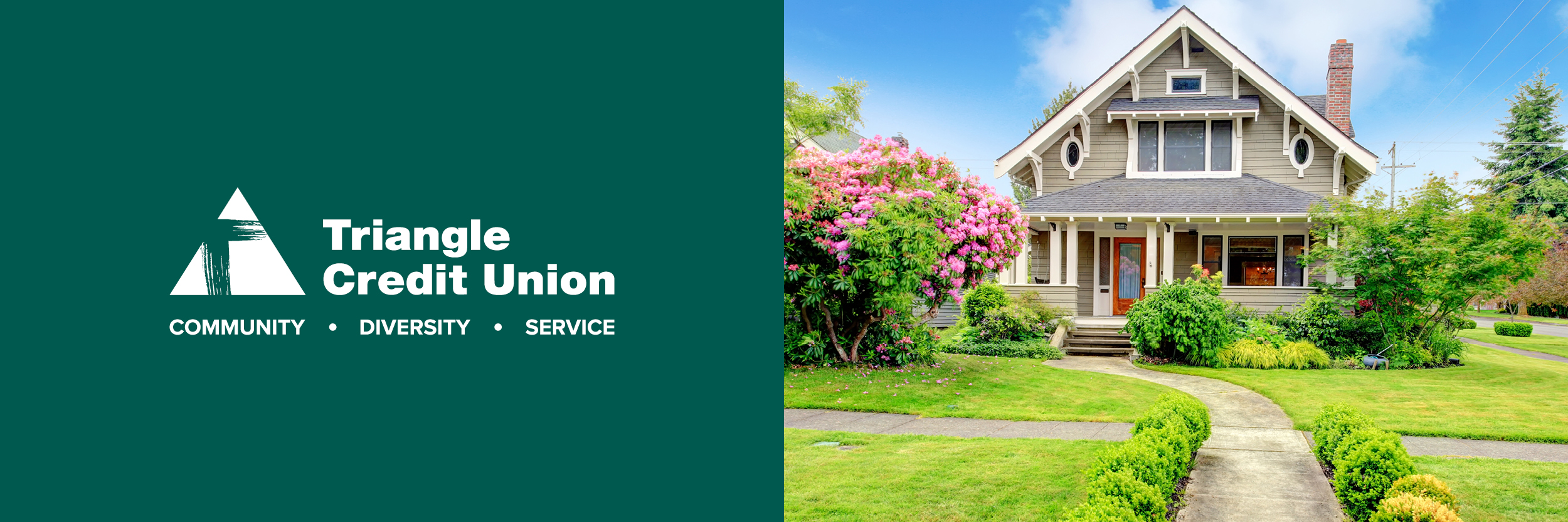 home with large green front yard